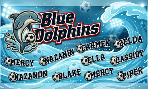 Blue Dolphins Soccer AI image template