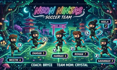 NEON NINJAS Soccer AI image template