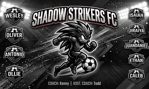 Shadow Strikers FC Soccer AI image template