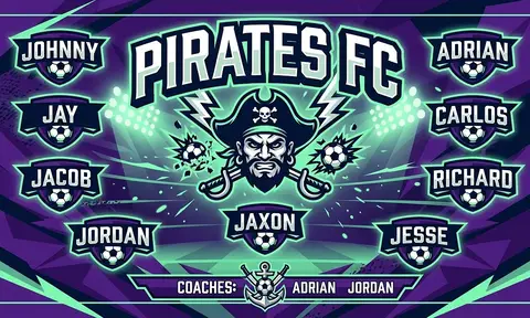 Pirates FC Soccer AI image template