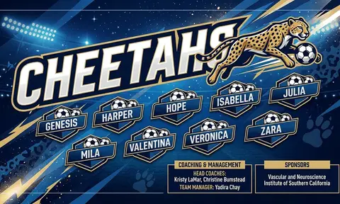 Cheetahs Soccer AI image template