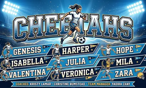 Cheetahs Soccer AI image template