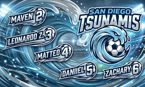 San Diego Tsunamis Soccer AI image template