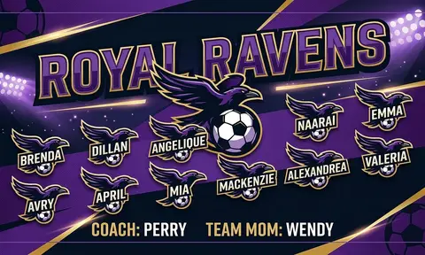 Royal Ravens Soccer AI image template