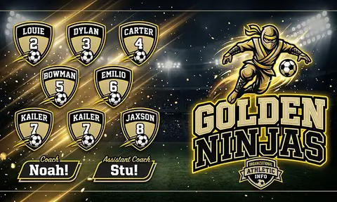 Golden Ninjas Soccer AI image template