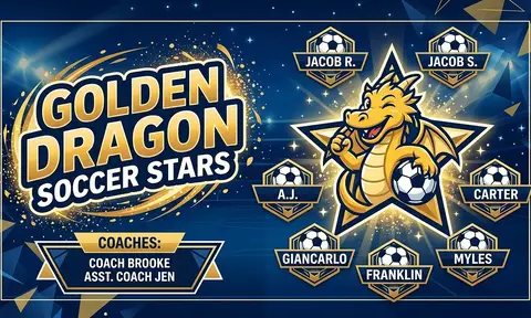 Golden Dragon Soccer Stars Soccer AI image template