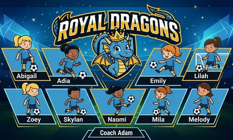 Royal Dragons Soccer AI image template