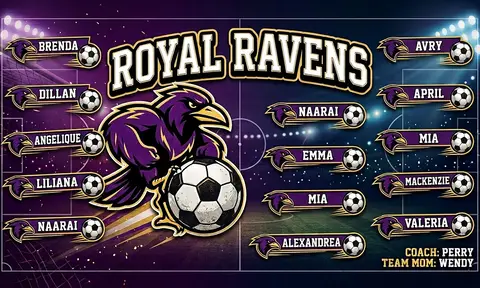 Royal Ravens Soccer AI image template