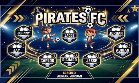 Pirates FC Soccer AI image template