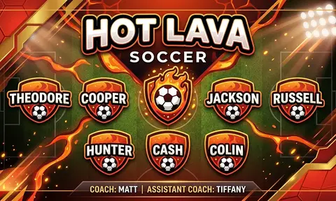 Hot Lava Soccer AI image template