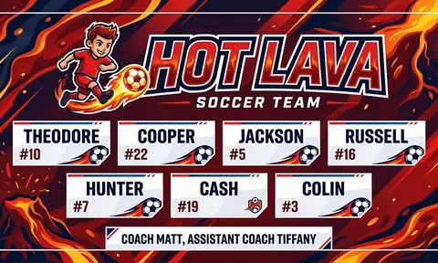 Hot Lava Soccer AI image template