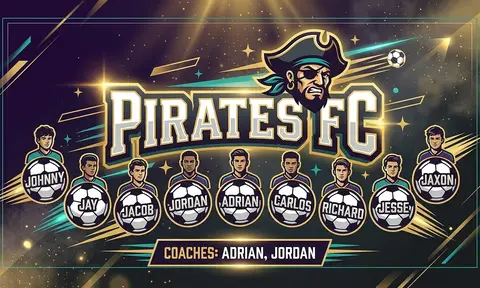 Pirates FC Soccer AI image template