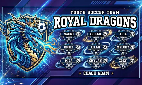 Royal Dragons Soccer AI image template
