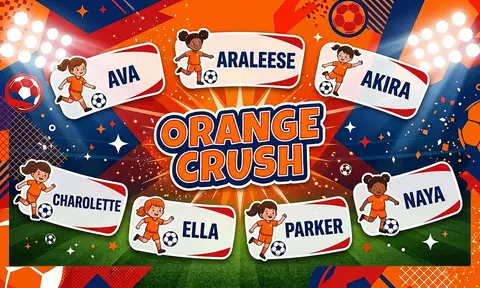ORANGE CRUSH Soccer AI image template