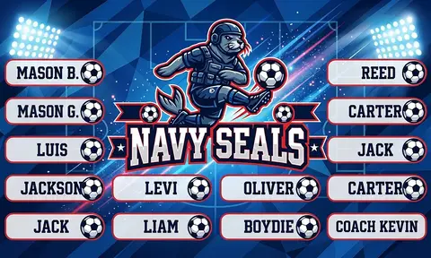 Navy Seals Soccer AI image template