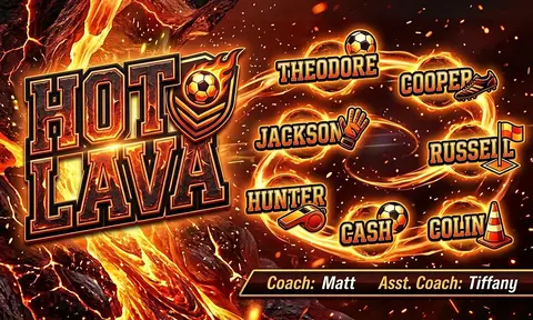 Hot Lava Soccer AI image template