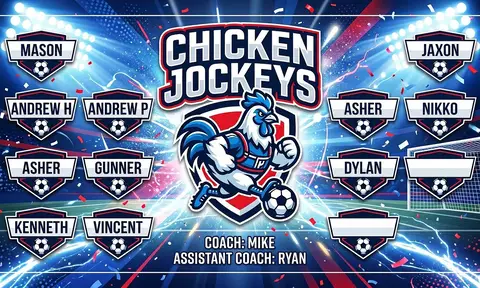 Chicken Jockeys Soccer AI image template
