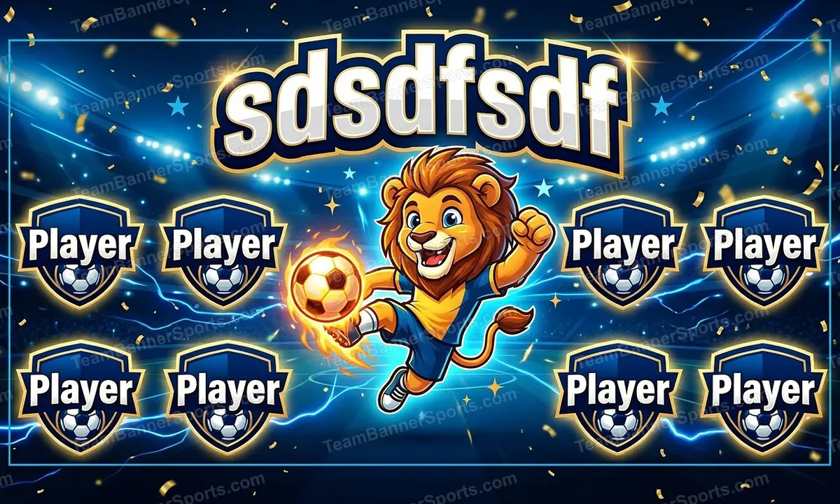 sdsdfsdf soccer team banner created with AI
