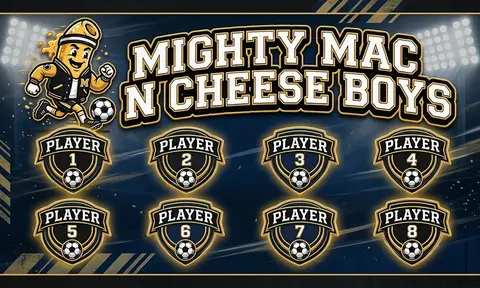 Mighty Mac n Cheese Boys Soccer AI image template
