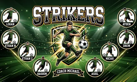 Strikers Soccer AI image template