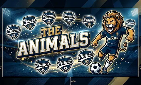 The Animals Soccer AI image template
