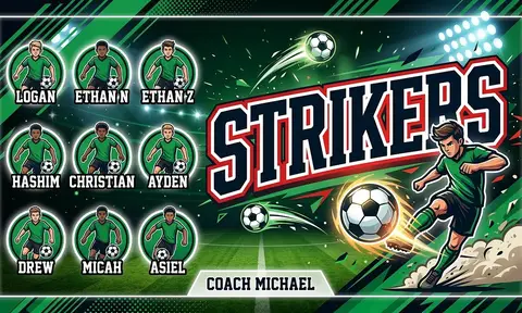 Strikers Soccer AI image template