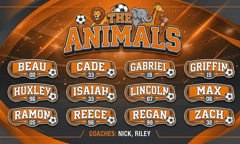 The Animals Soccer AI image template
