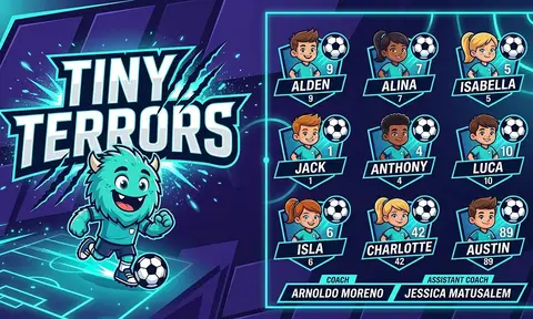 Tiny Terrors Soccer AI image template