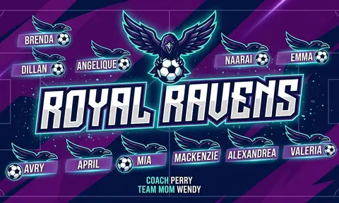 Royal Ravens Soccer AI image template