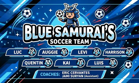 Blue Samurai’s Soccer AI image template