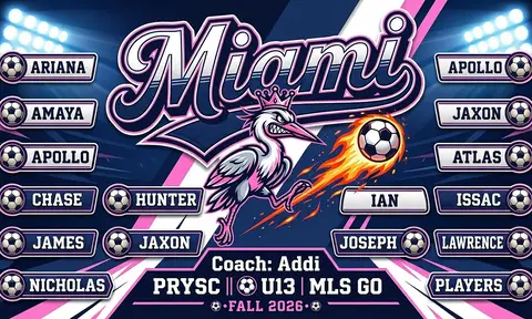 Miami Soccer AI image template