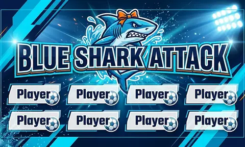 Blue Shark Attack Soccer AI image template