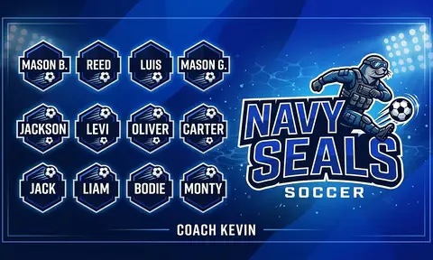 Navy Seals Soccer AI image template