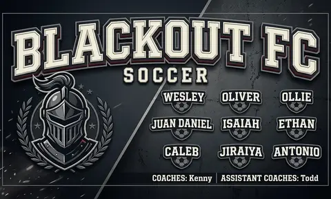 Blackout FC Soccer AI image template