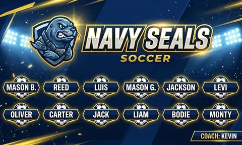 Navy Seals Soccer AI image template