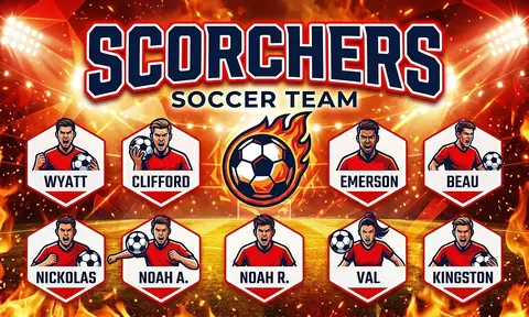 Scorchers Soccer AI image template
