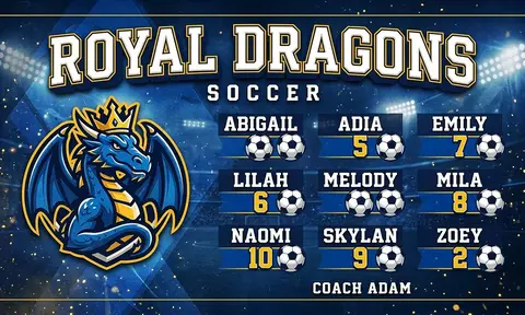Royal Dragons Soccer AI image template