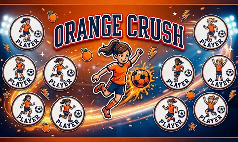 ORANGE CRUSH Soccer AI image template