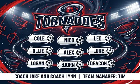 Tornadoes Soccer AI image template