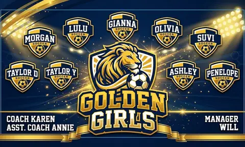Golden Girls Soccer AI image template