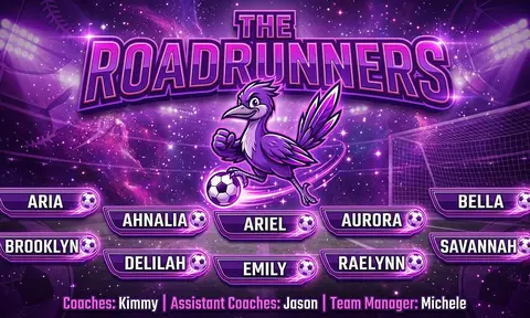 The Roadrunners Soccer AI image template