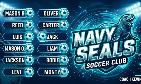 Navy Seals Soccer AI image template