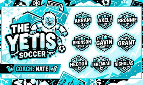 The Yetis Soccer AI image template