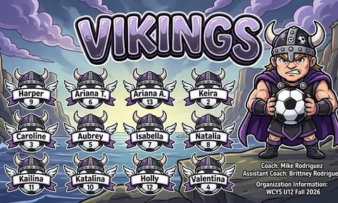 Vikings Soccer AI image template