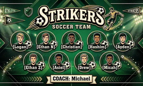Strikers Soccer AI image template