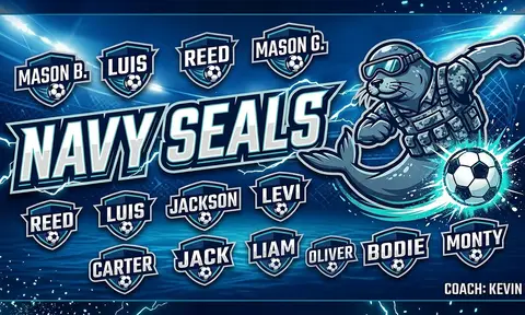 Navy Seals Soccer AI image template
