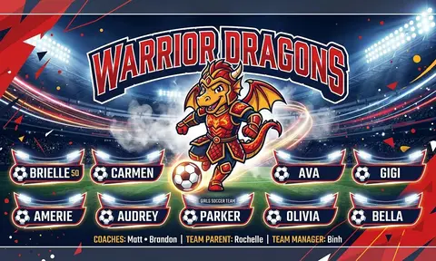 Warrior Dragons Soccer AI image template