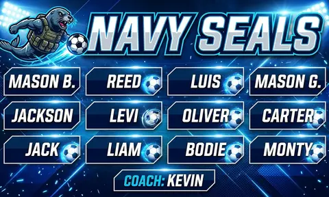 Navy Seals Soccer AI image template