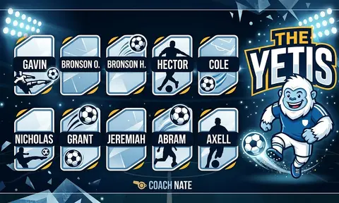 The Yetis Soccer AI image template