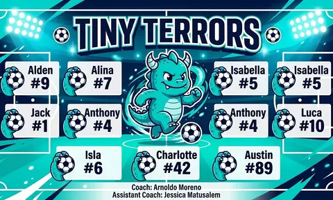 Tiny Terrors Soccer AI image template